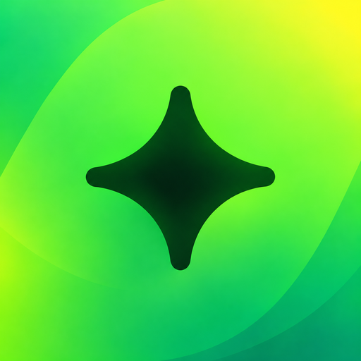 Green Invoingo sparkle app icon
